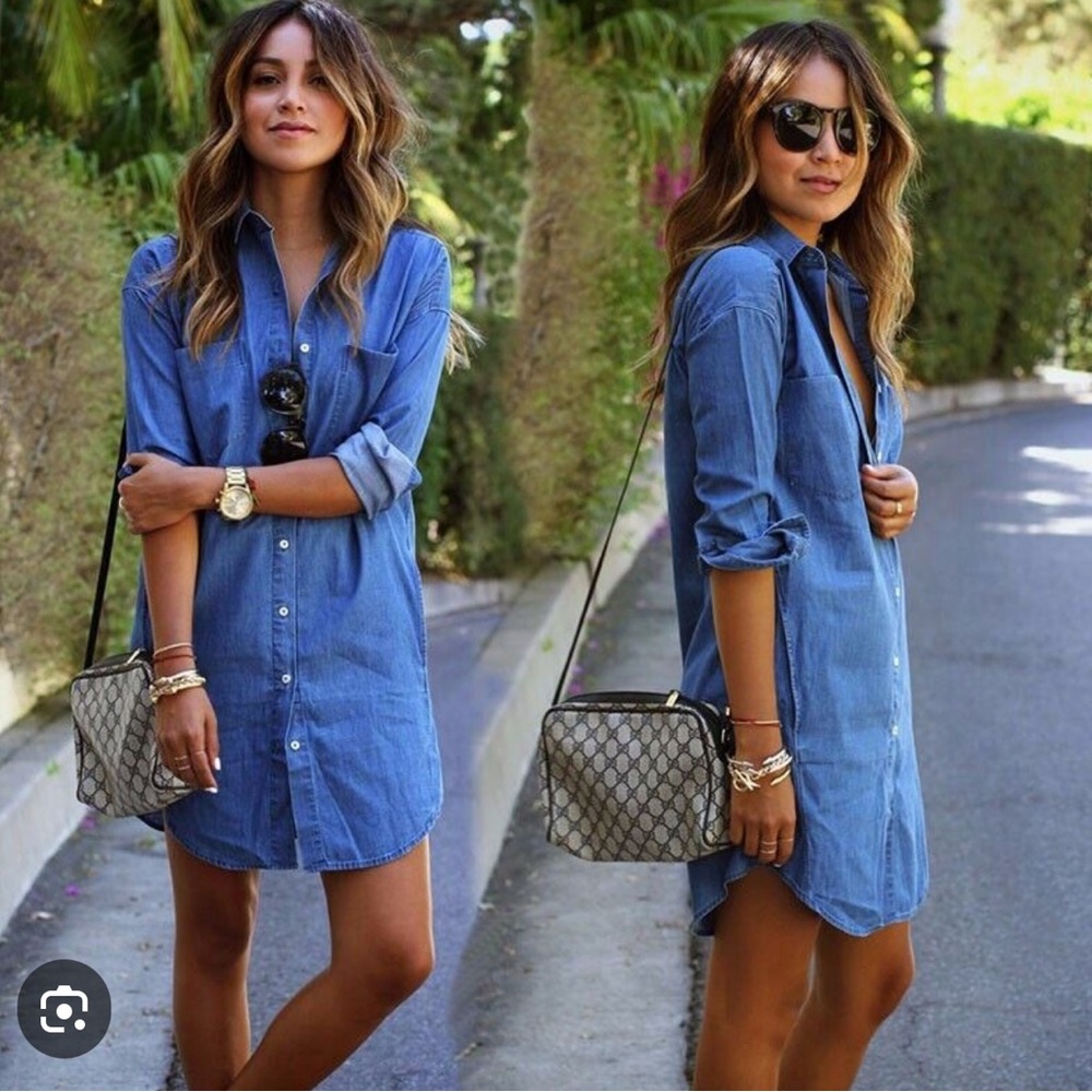 Denim Shirt Dress